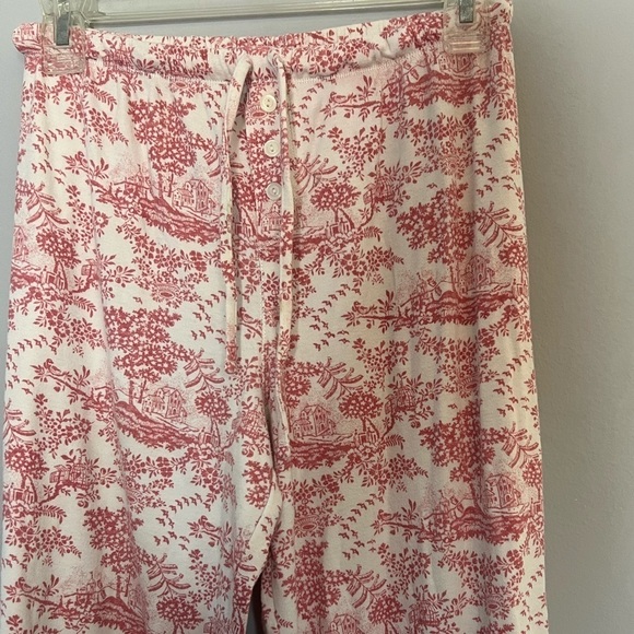 Go Softly Sleepwear Cottagecore Tablecloth Pattern Grandma Pajama Pants Small - Picture 4 of 8